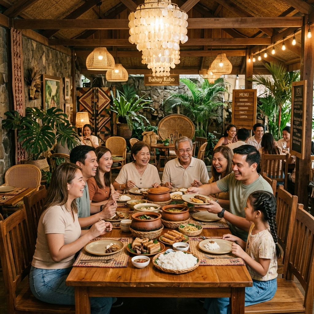 Warm family gathering inside Sogbuyan kitchen
